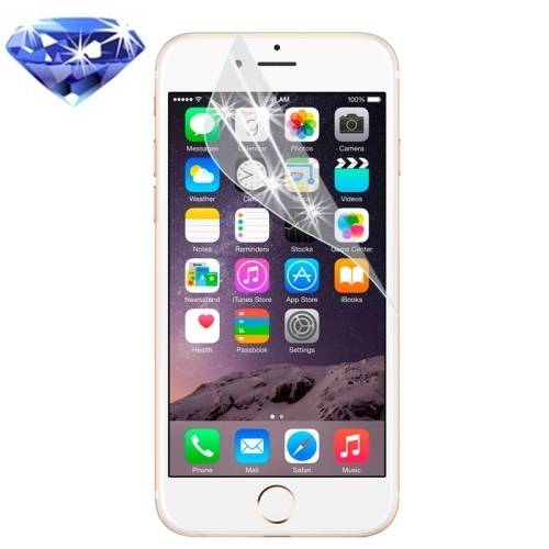 2x Displayschutzfolie Schutzfolie BLAU DIAMANT GLITZER für iPhone 6 6S HD KLAR