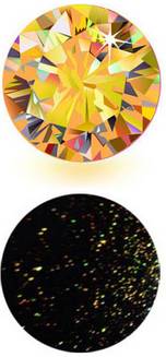 3x Displayschutzfolie Schutzfolie GOLD DIAMANT GLITZER für iPhone 6 6S HD KLAR