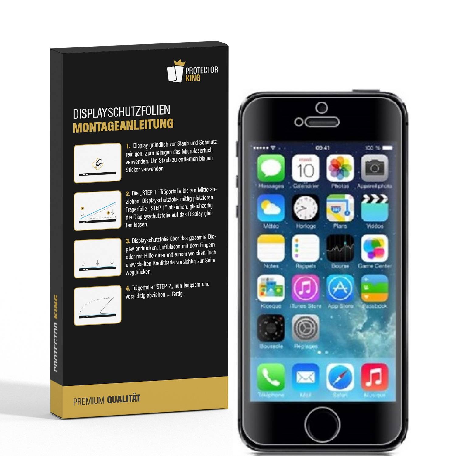 2x Displayschutzfolie für iPhone 5 5S 5C 5E ANTI-REFLEX Displayfolie Folie MATT