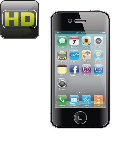 3x Displayschutzfolie für iPhone 4 4S Displayfolie Schutzfolie Folie HD KLAR