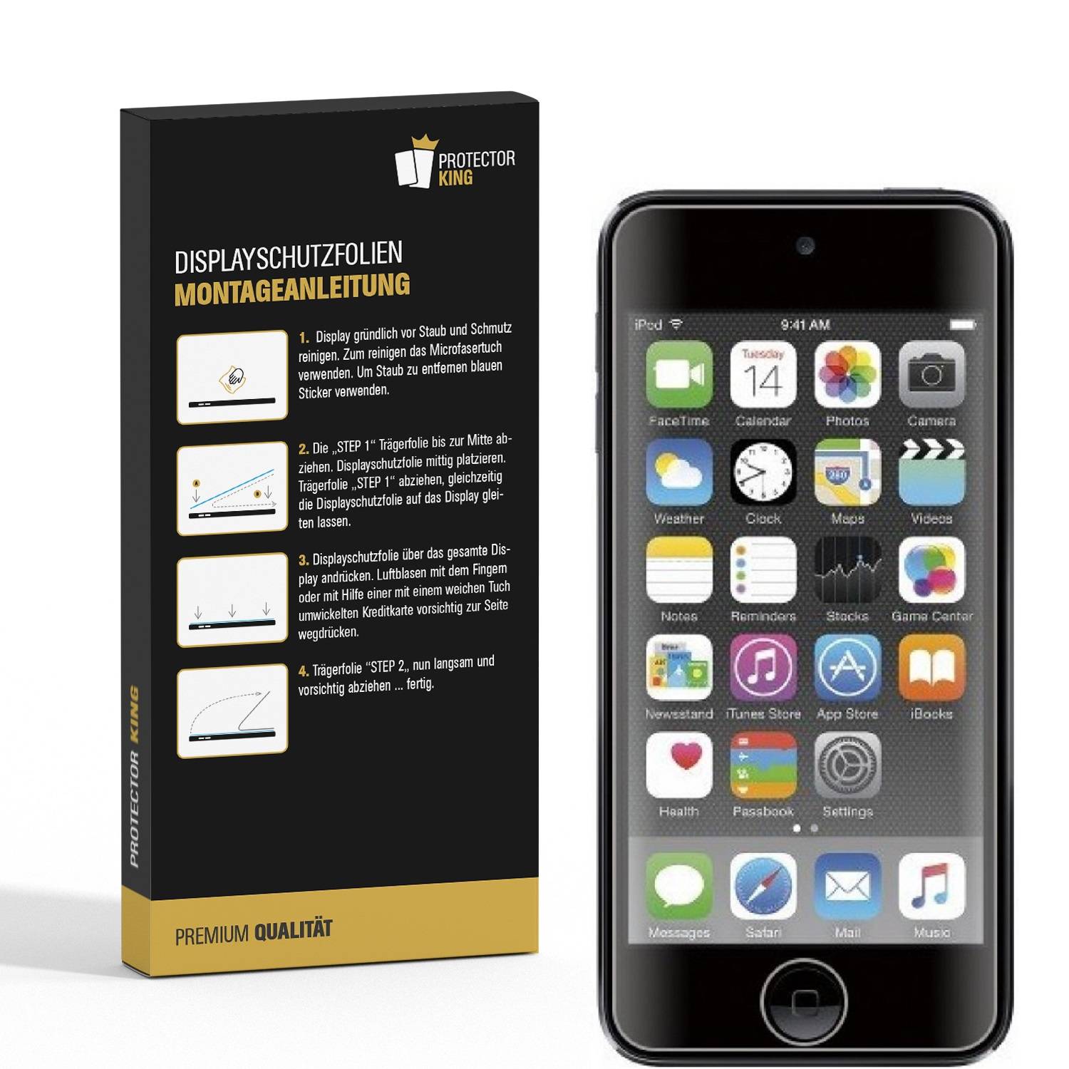 3x Displayschutzfolie für iPod Touch 7th Generation Displayschutzfolie HD KLAR