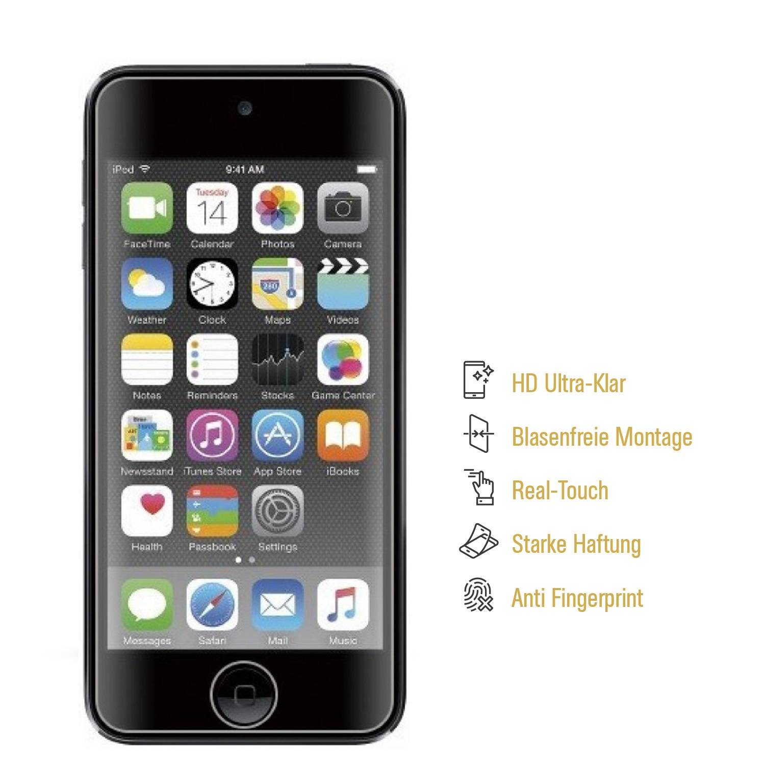 2x Displayschutzfolie für iPod Touch 7th Generation Displayschutzfolie HD KLAR