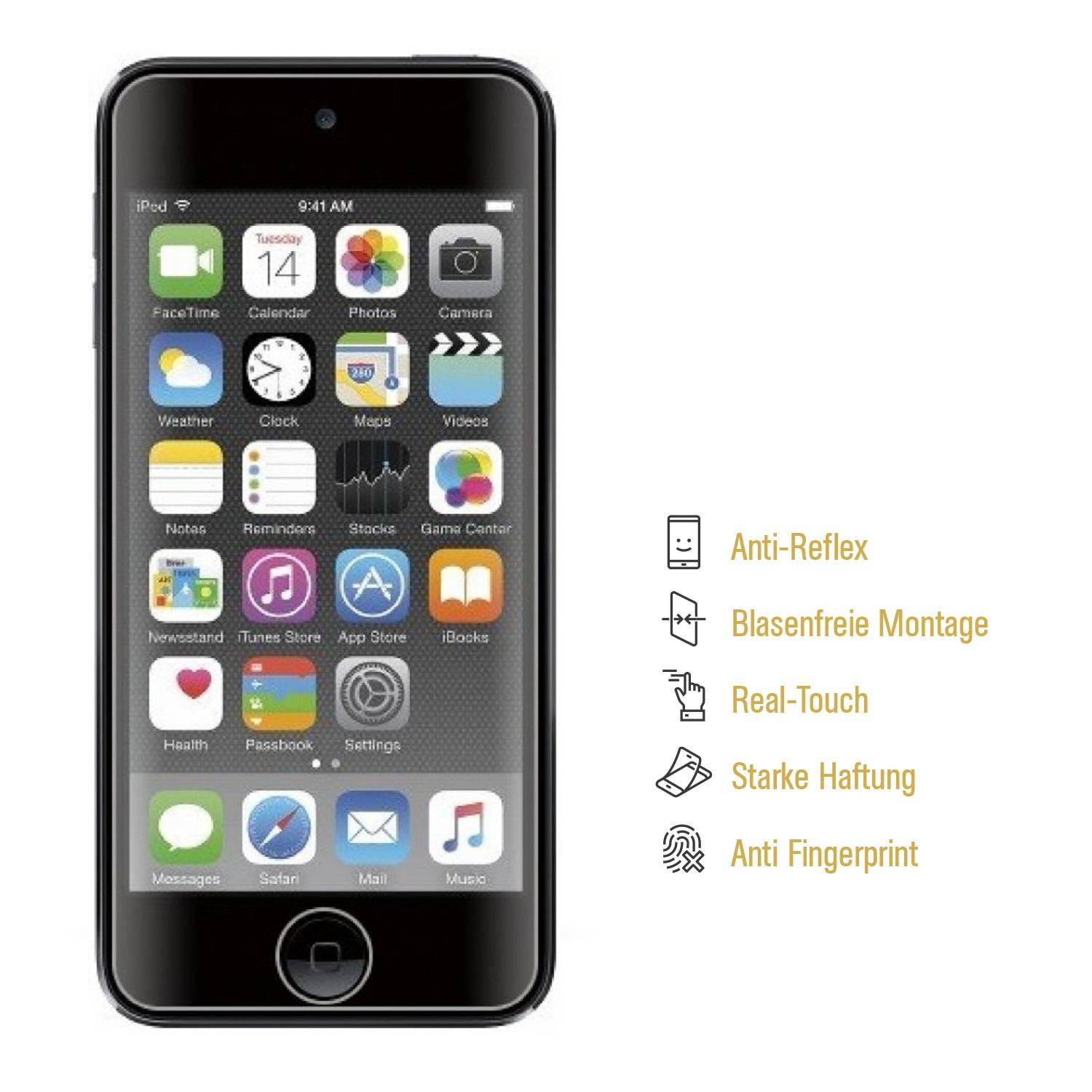 3x Displayschutzfolie für iPod Touch 6 Generation ANTI-REFLEX Displayfolie MATT