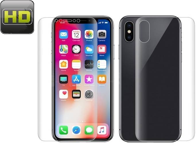 4x Displayschutzfolie für iPhone X FULL COVER Schutzfolie Displayfolie KLAR FB