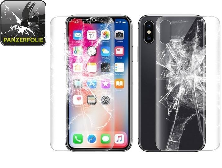 6x 9H Nano-Glass für iPhone X FULL COVER 3D KLAR Anti-Shock Anti-Bruch Anti-Stoß Anti-Schmutz Panzernanoglas Displayschutz Schutzfolie Panzerfolie