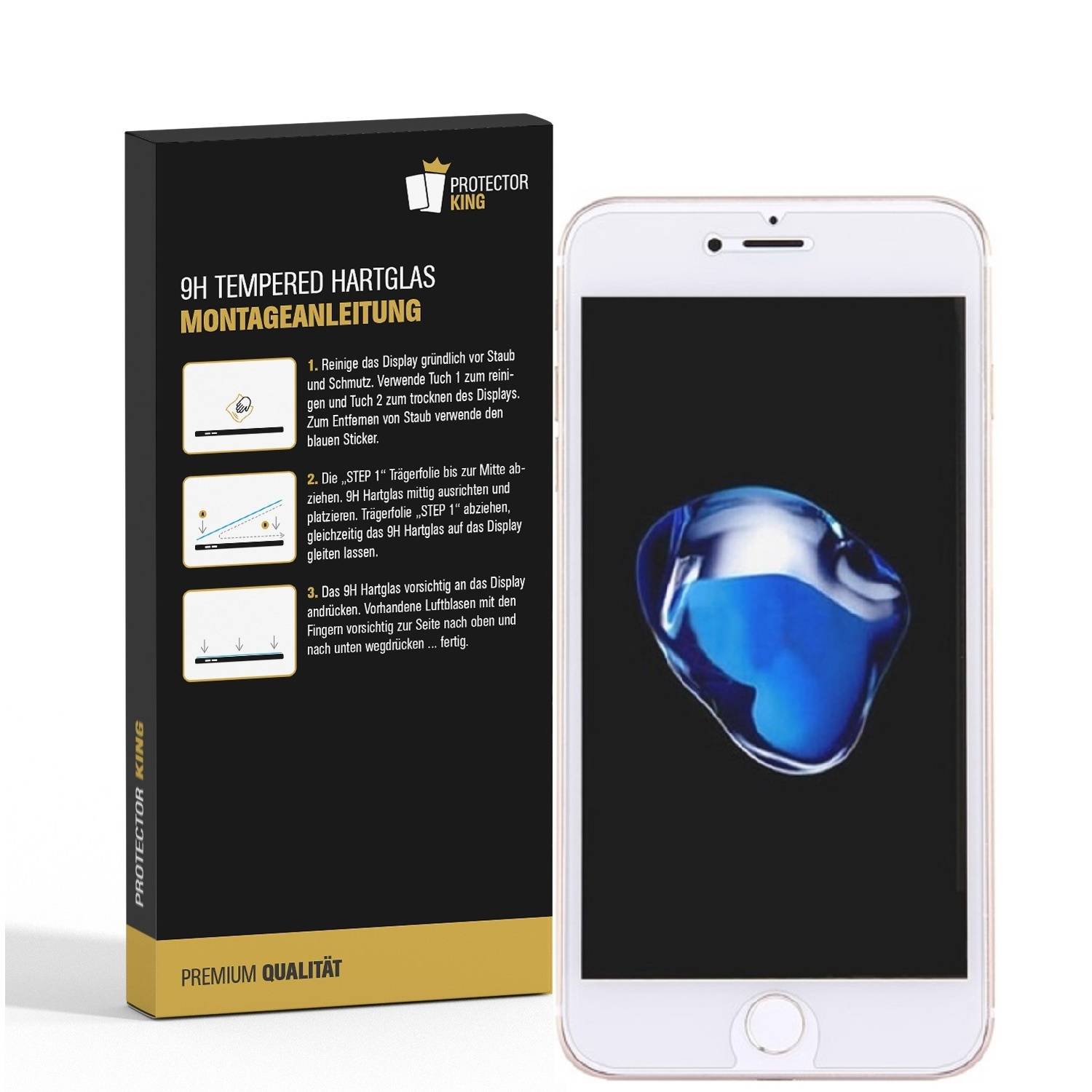 1x 9H Hartglas für iPhone 7 Panzerfolie Displayschutz Schutzglas MATT Panzerglas Schutzfolie ANTI-TRFLEX ENTSPIEGELT