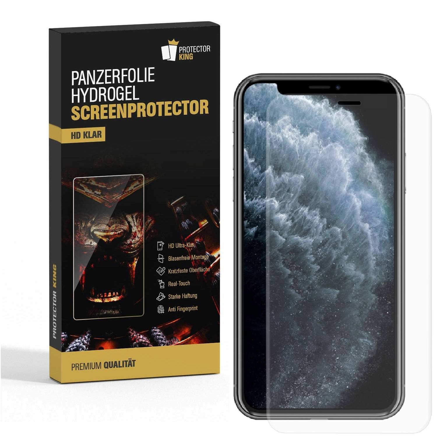 1x Hydrogel-Glass für iPhone XS Selbstheilend für Micro Kratzer 3D KLAR Panzerfolie Displayschutz Schutzfolie Screen-Protector