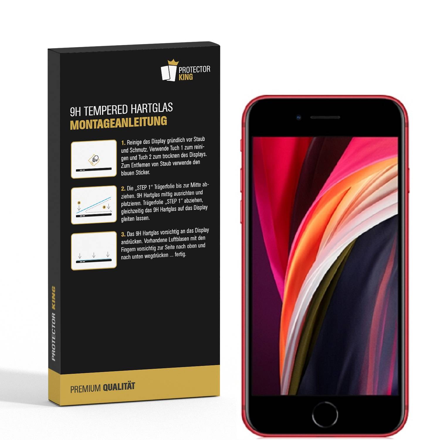 4x 9H Hartglas für iPhone 8 FULL COVER ANTI-SPY Privacy Panzerfolie Displayschutz