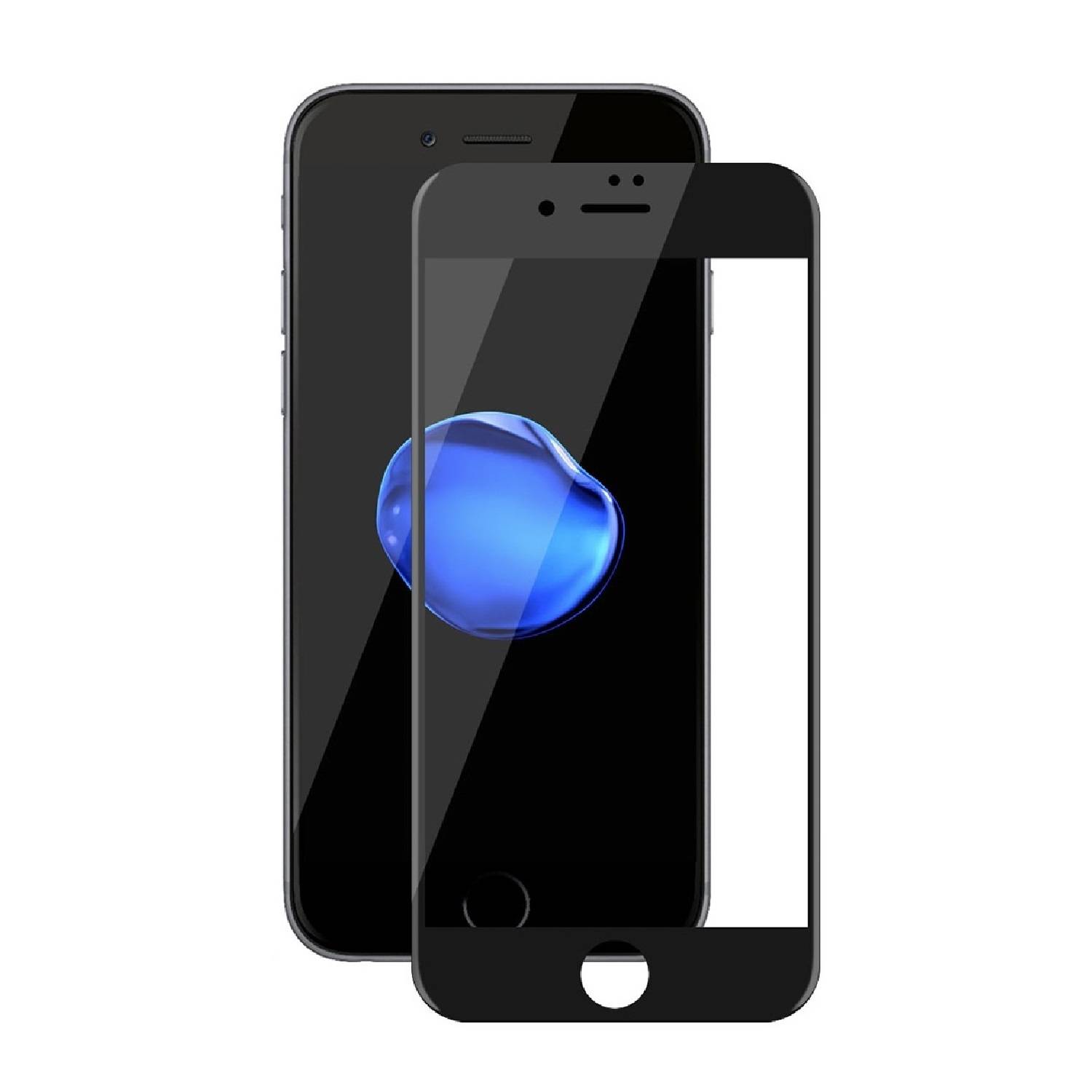 4x 9D Keramik-Glass für iPhone 7 Plus FULL COVER 3D KLAR Panzerfolie Displayschutz Schutzfolie Ceramic Screen-Protector