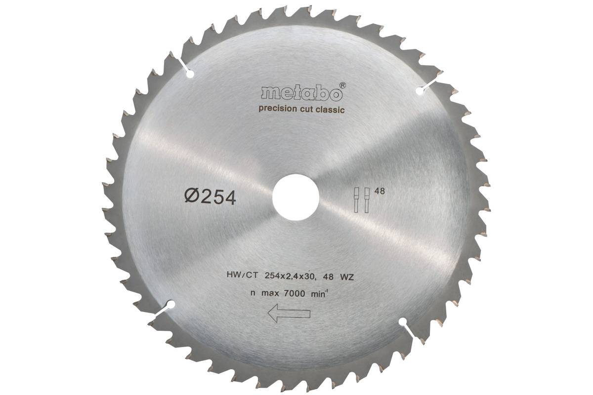 Kreissägeblatt HW/CT 305x30x2,4/1,8, Zähnezahl 56, Wechselzahn, Spanwinkel 5° neg, \"Precision cut classic\"" (628064000)"