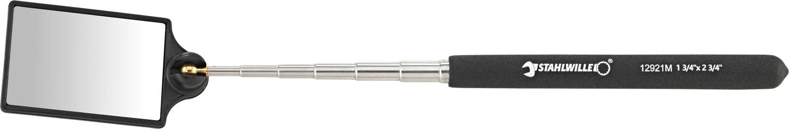Teleskop-Edelstahlspiegel Gr.1.3/4" x 2.3/4"/45 x 70 mm L.175 mm