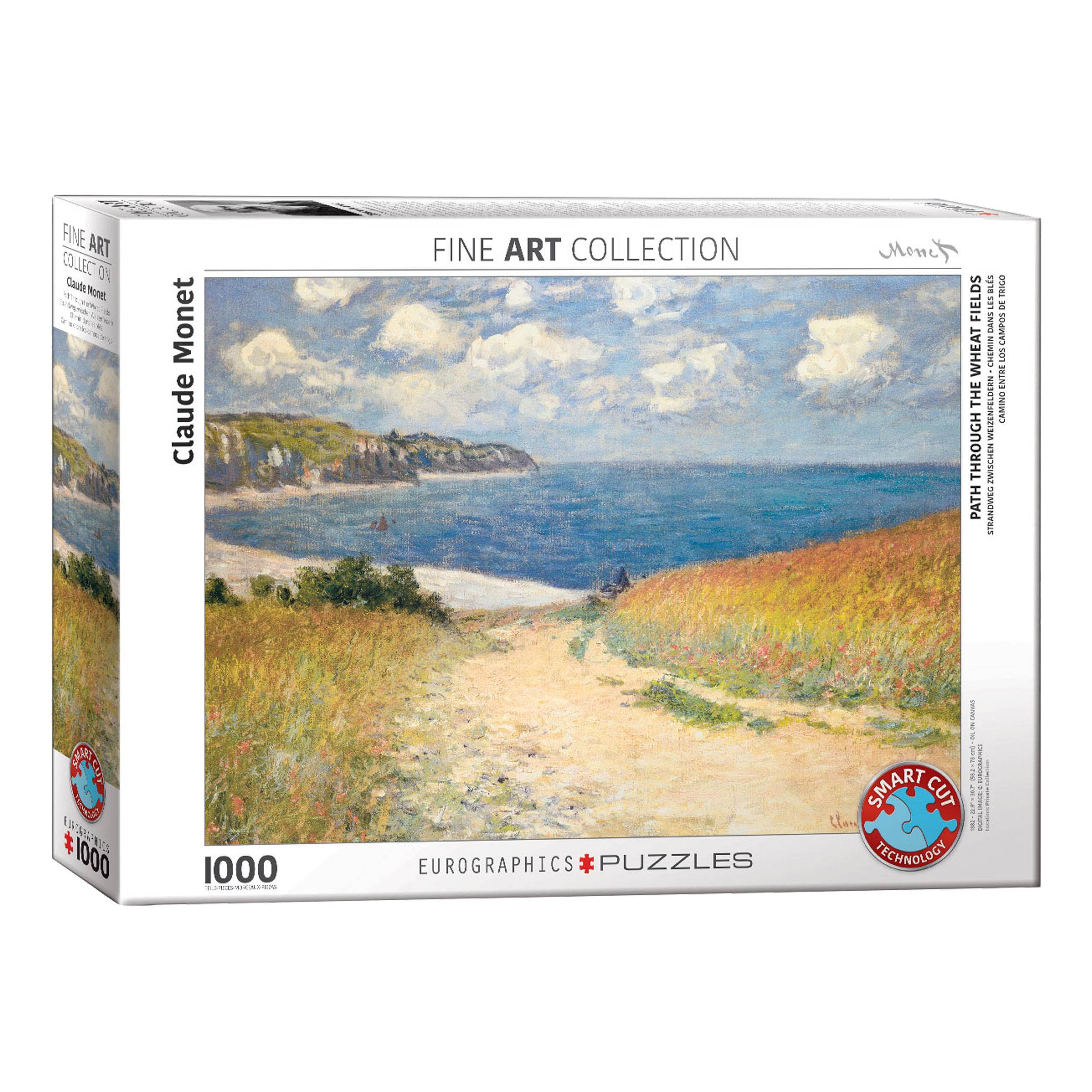 Eurographics Puzzle Strandweg zwischen Weizenfeldern von Claude Monet, 1000 Teile, 68 x 48 cm, 6000-1499