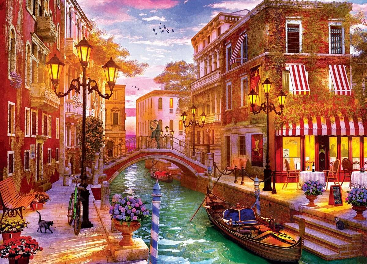 EUROGRAPHICS Sonnenuntergang über Venedig Puzzle 1000 Teile