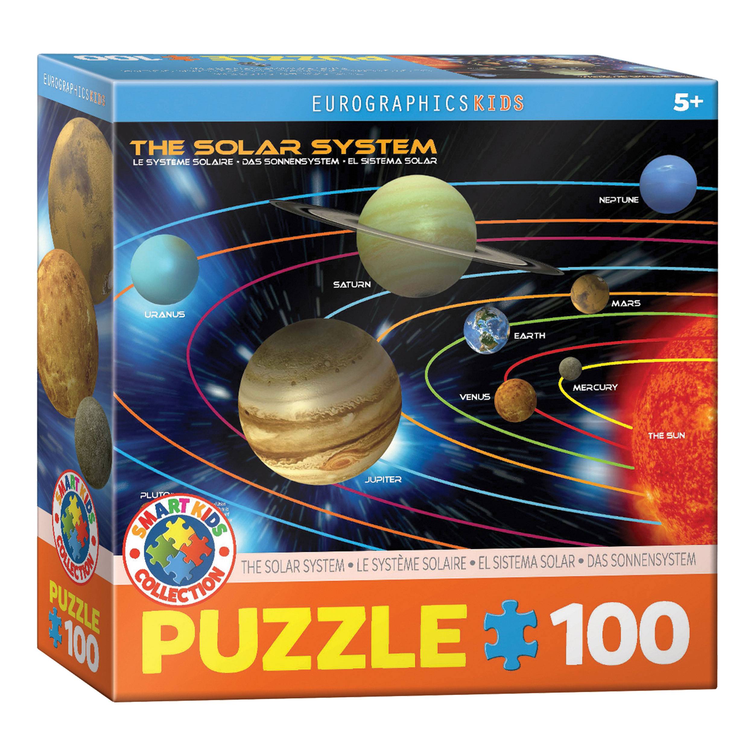 Eurographics Puzzle Das Sonnensystem, Kinderpuzzle, 100 Teile, 48 x 33 cm, 6100-1009