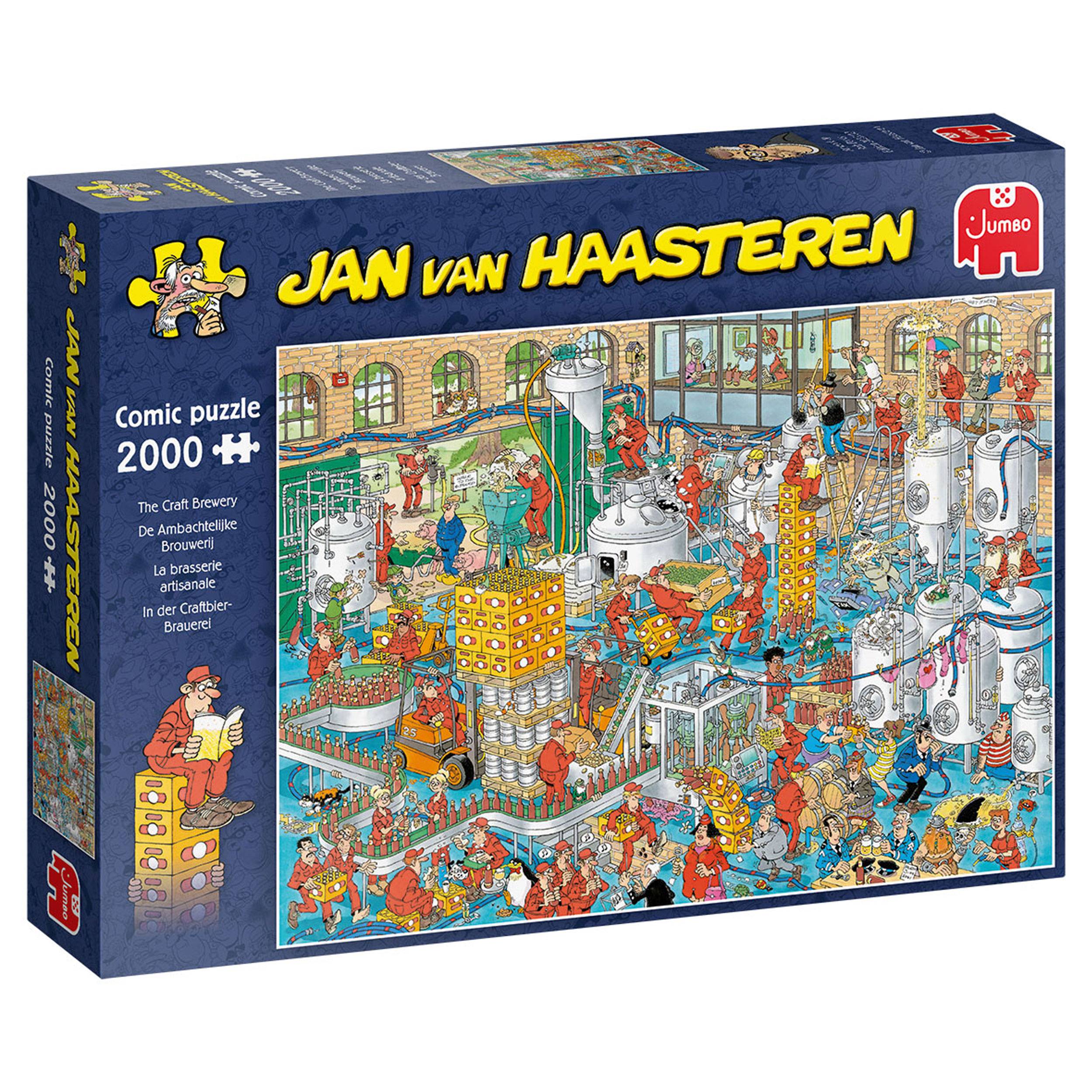 Jumbo Spiele Jan van Haasteren - Craftbierbrauerei, Puzzle, Erwachsenenpuzzle, Puzzlespiel, 2000 Teile, 20064