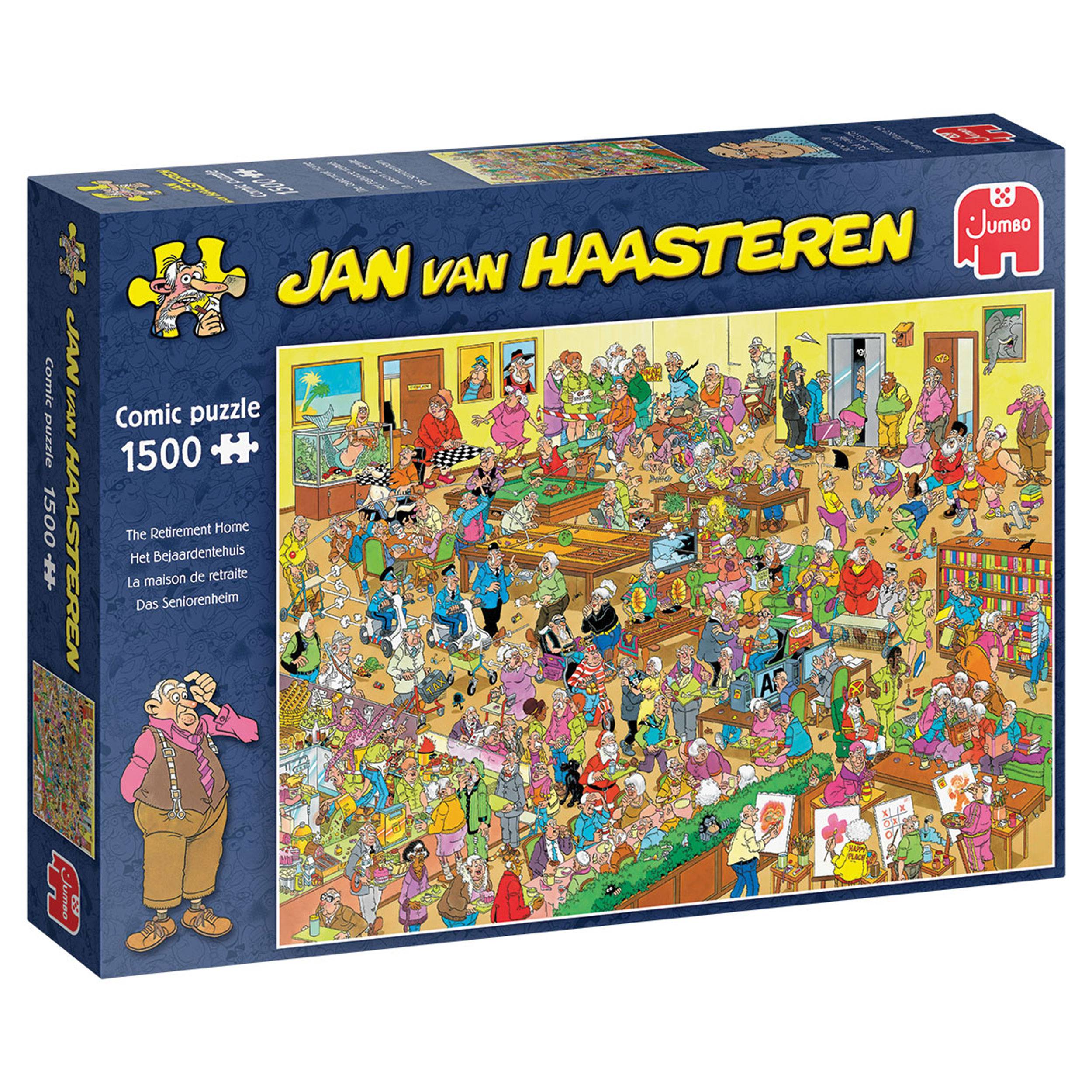 Jumbo Spiele Jan van Haasteren - Seniorenheim, Puzzle, Erwachsenenpuzzle, Puzzlespiel, 1500 Teile, 20068