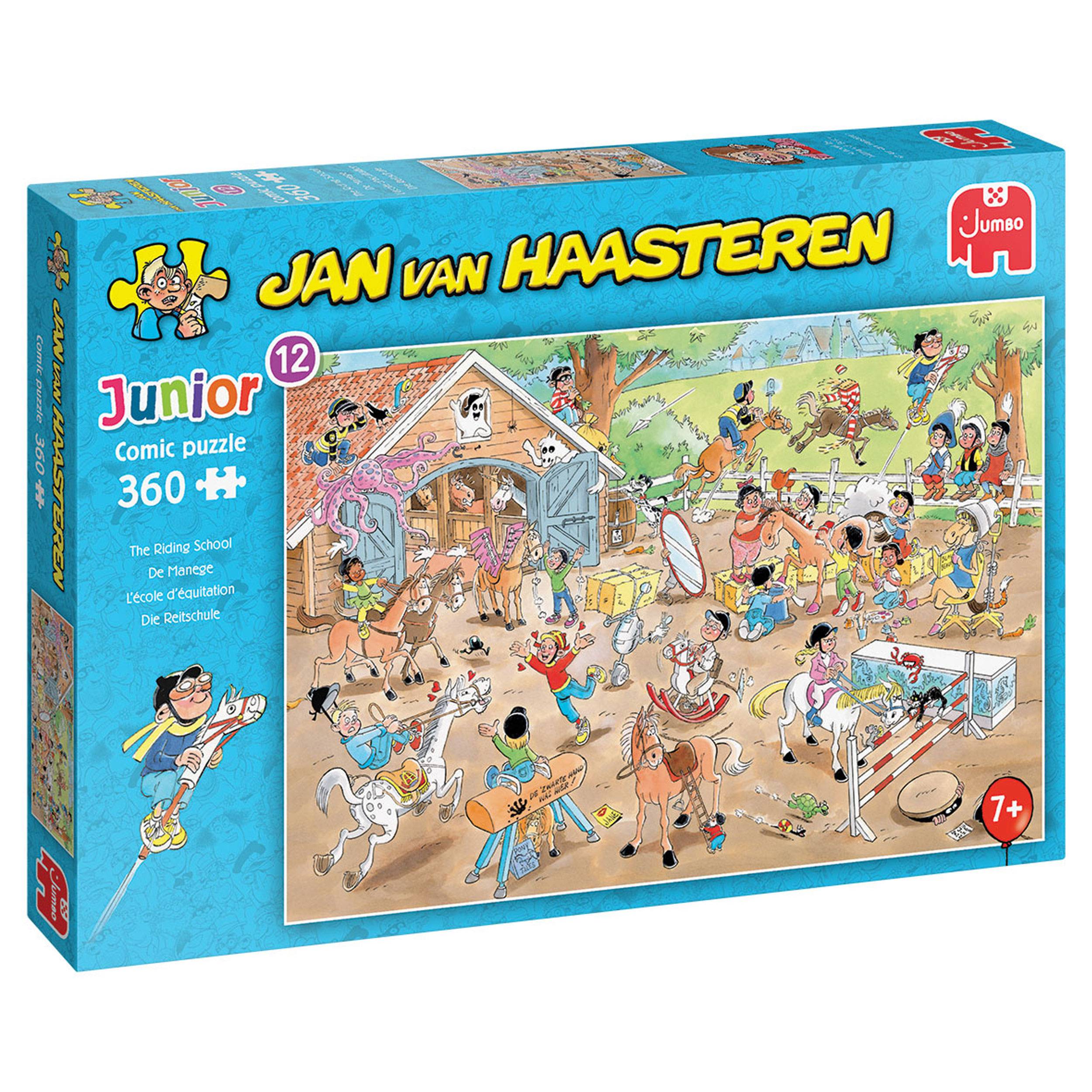Jumbo Spiele Jan van Haasteren Junior - Reitschule, Kinderpuzzle, Kinder Puzzle, Legespiel, 360 Teile, 20083