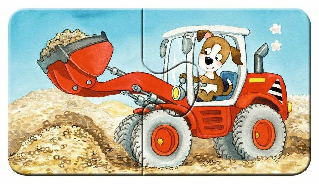 Ravensburger Puzzle Animals In Construction - My First Puzzles - 9x2 Pieces - Children's Puzzle