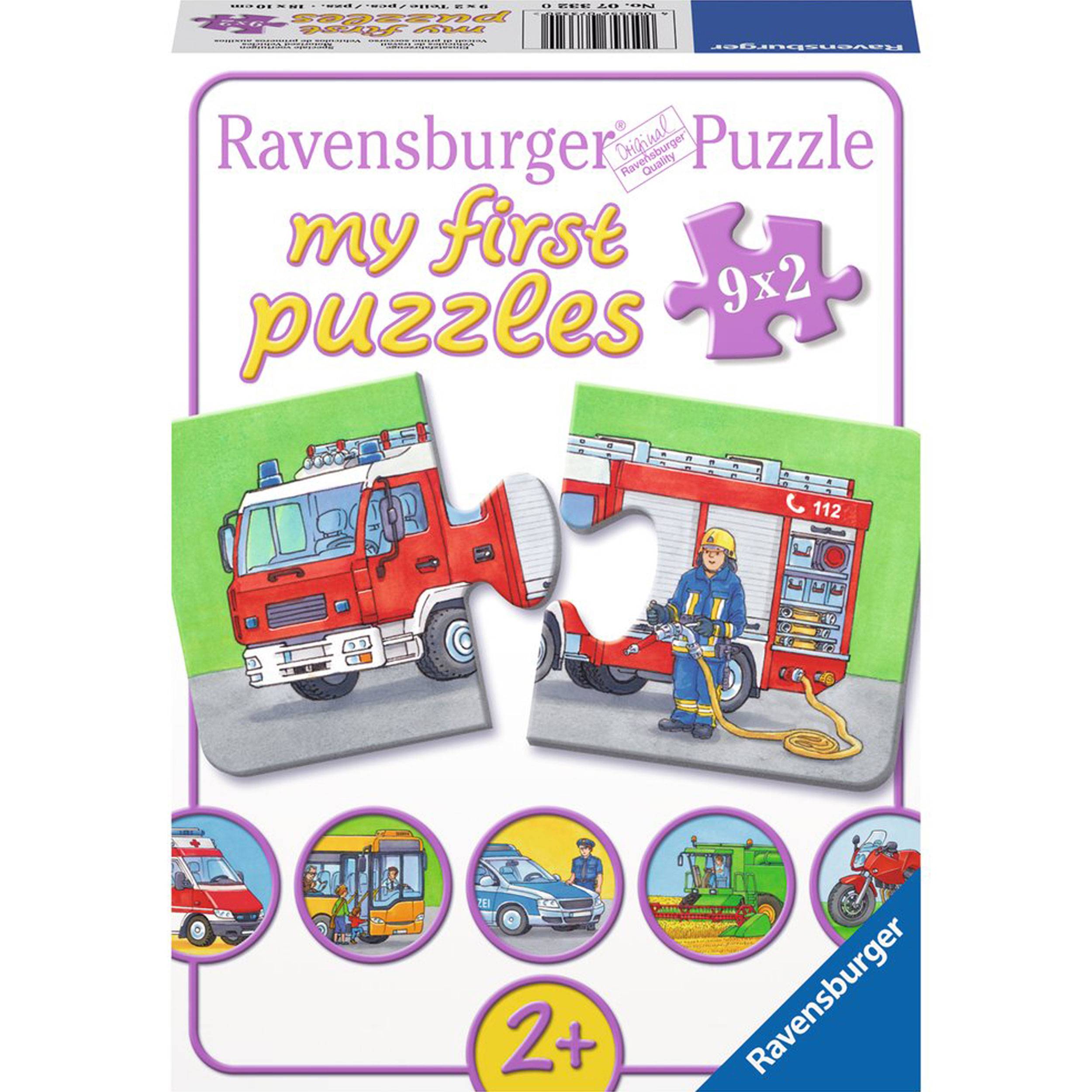Ravensburger Puzzle Einsatzfahrzeuge, My First Puzzles, 2 Teile, 07332 0