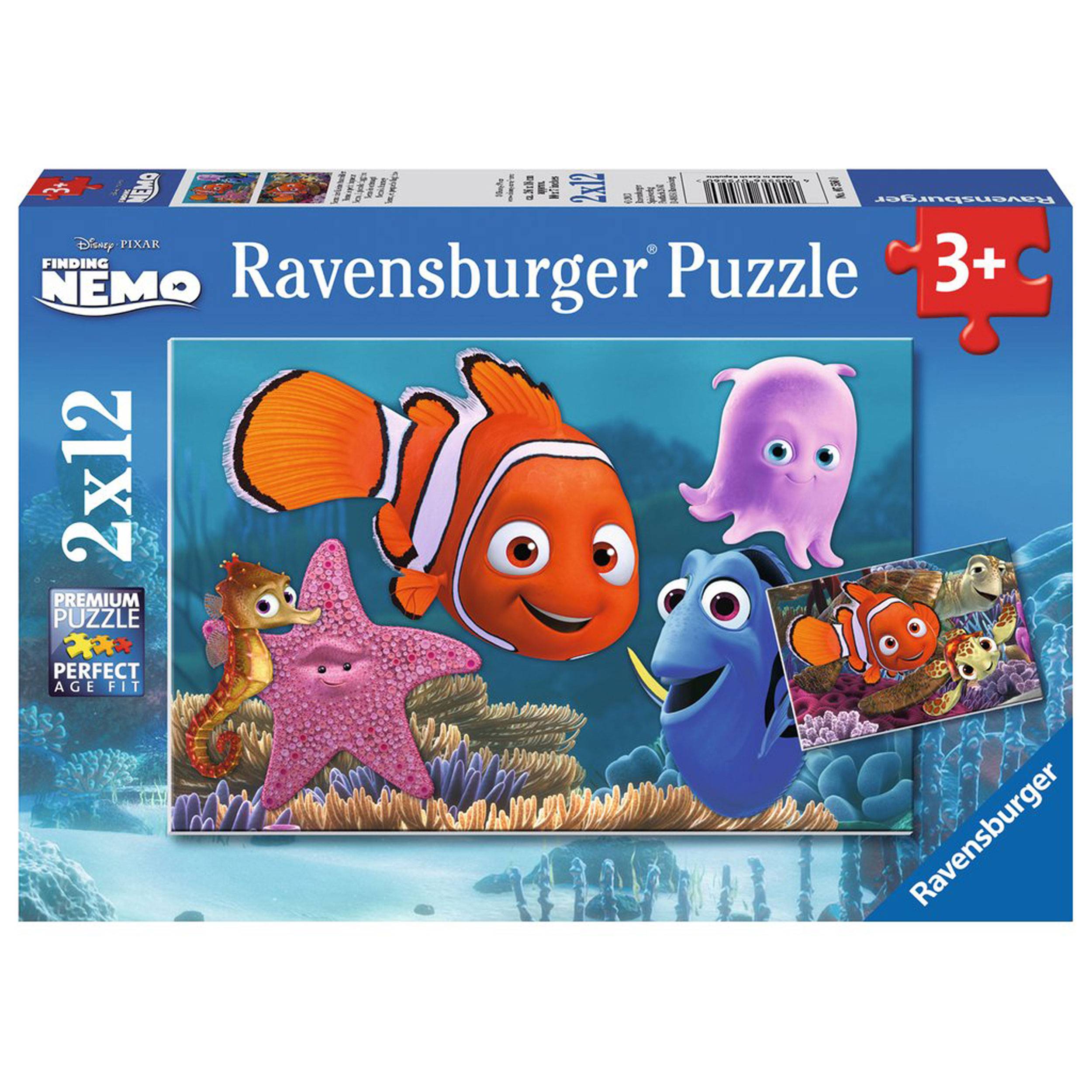 Ravensburger Puzzle Nemo Der Kleine Ausreißer, Inklusive Mini-Poster, 12 Teile, 07556 0