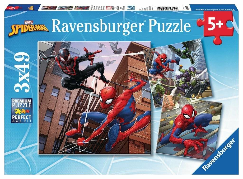 Spiderman Puzzle, 3x49tlg.