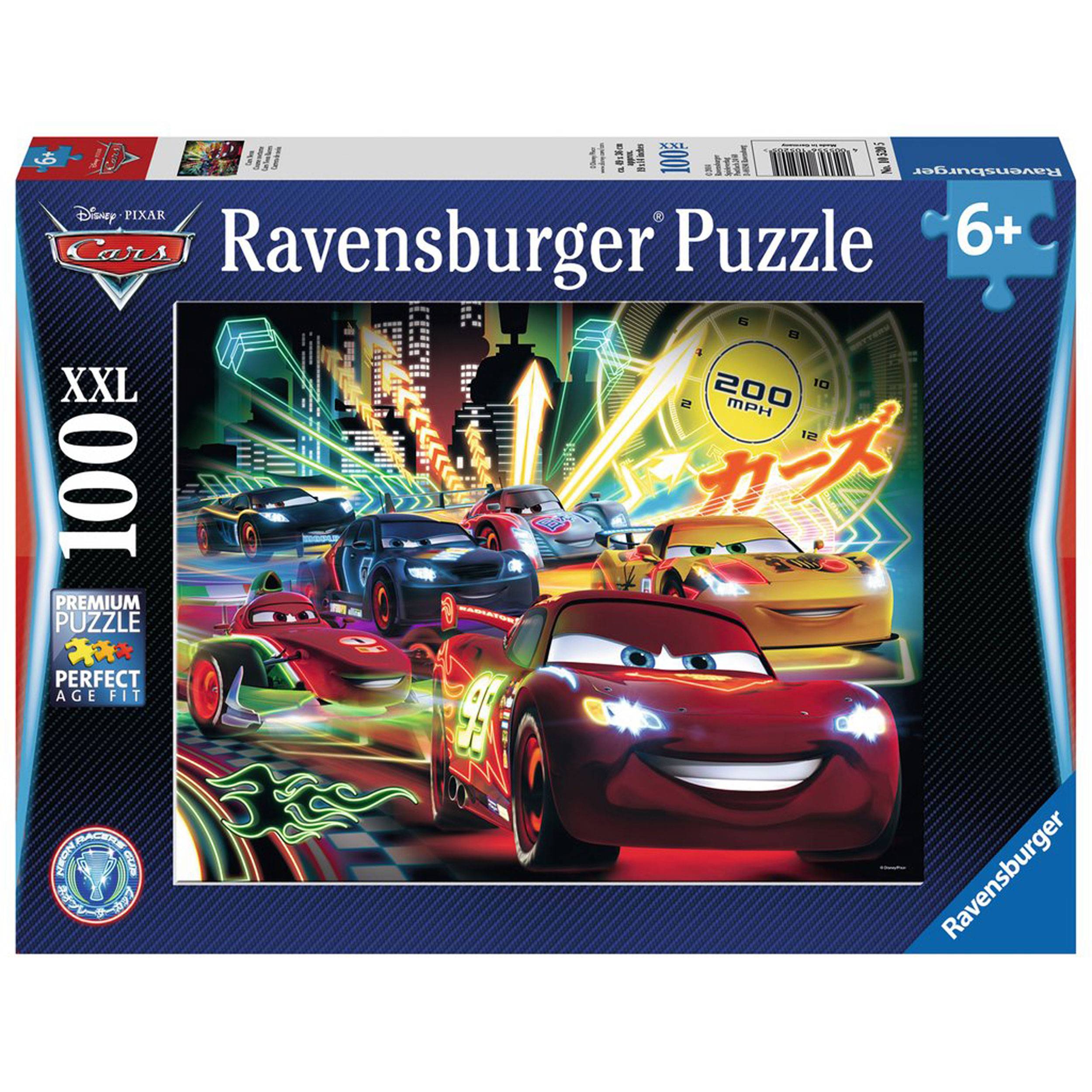 Ravensburger Puzzle Disney Cars: Neon, 100 Teile XXL, 10520 5 10520 5