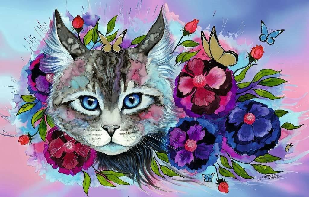 RAVENSBURGER Puzzle Moment: Katze 200 Teile