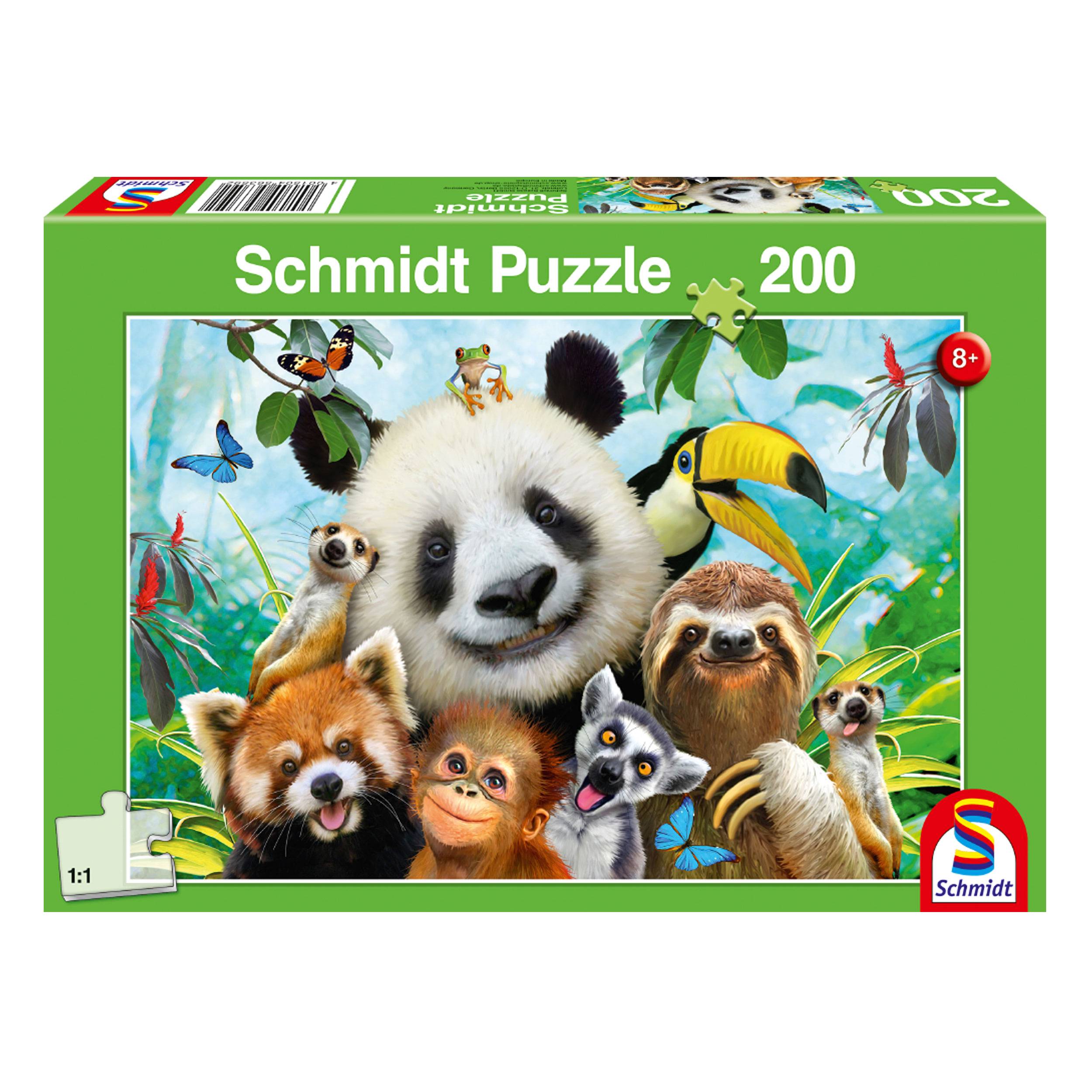 Schmidt Spiele Puzzle Einfach tierisch, Kinderpuzzle, Kinder Puzzle, 200 Teile, 56359