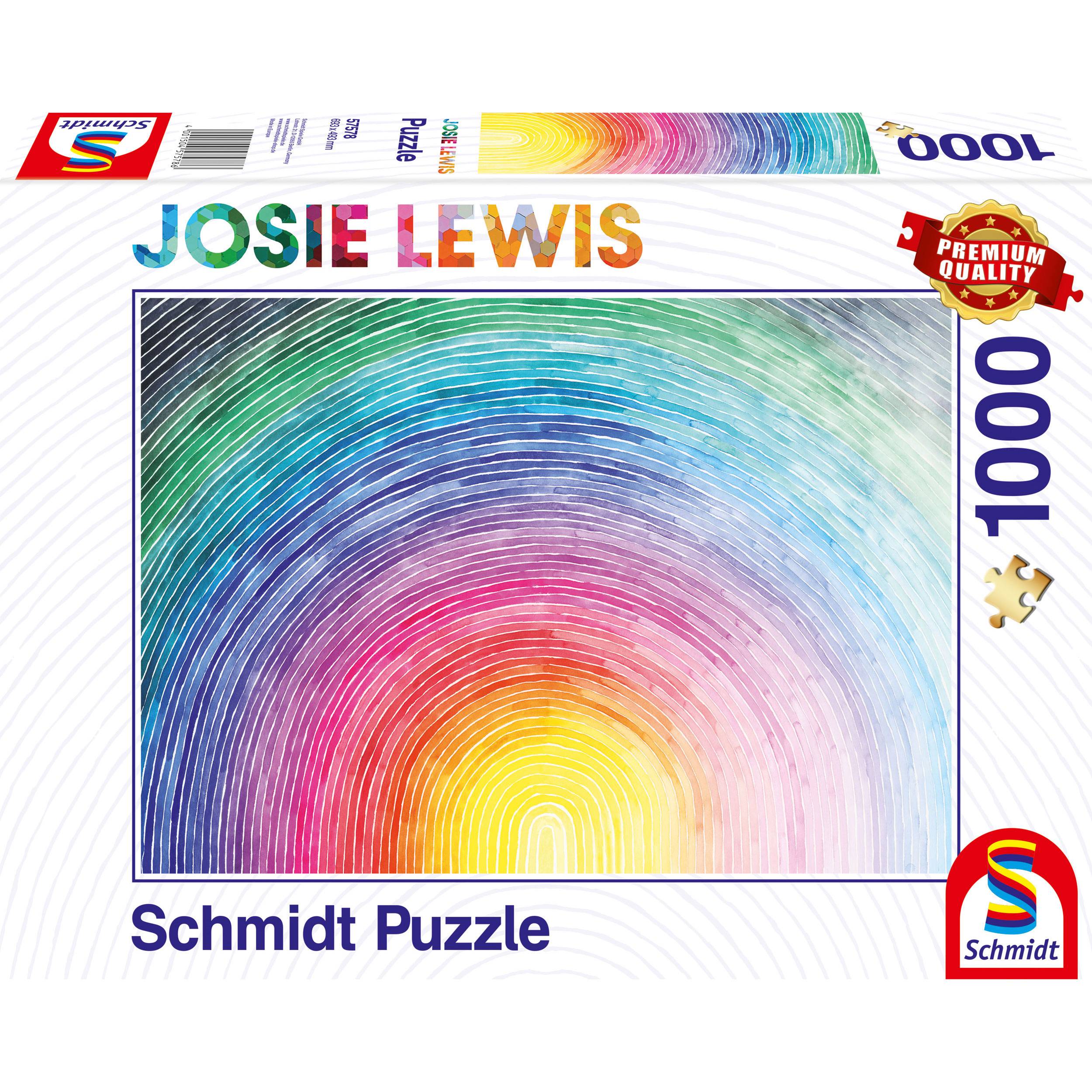 Schmidt Spiele Aufgehender Regenbogen, Josie Lewis, Erwachsenenpuzzle, Puzzle, ab 12 Jahre, 1000 Teile, 57578