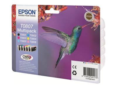 EPSON 3LB T0807 ink cartridge black Drucken, Scannen & Verbrauchsmaterial Verbrauchsmaterialien - &