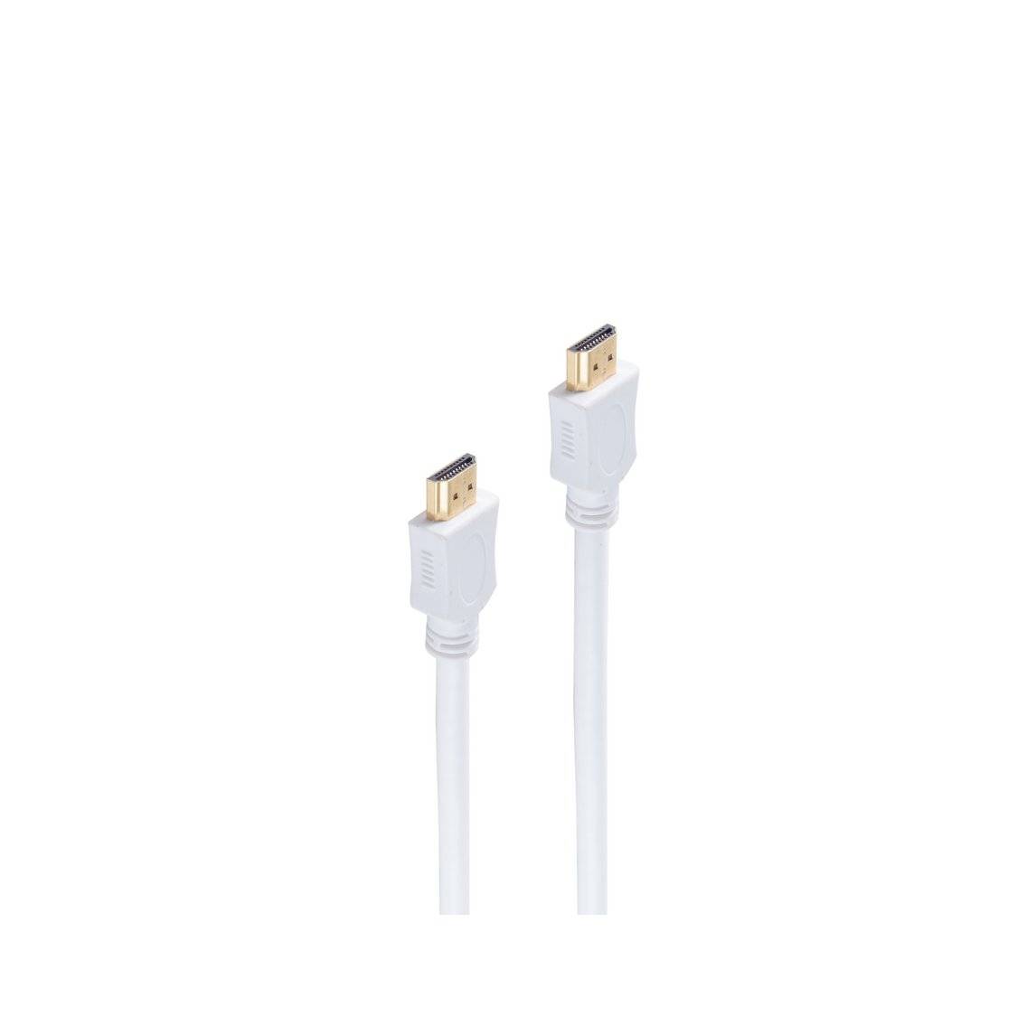 HDMI A-Stecker/HDMI A-Stecker verg. HEAC weiß 3m