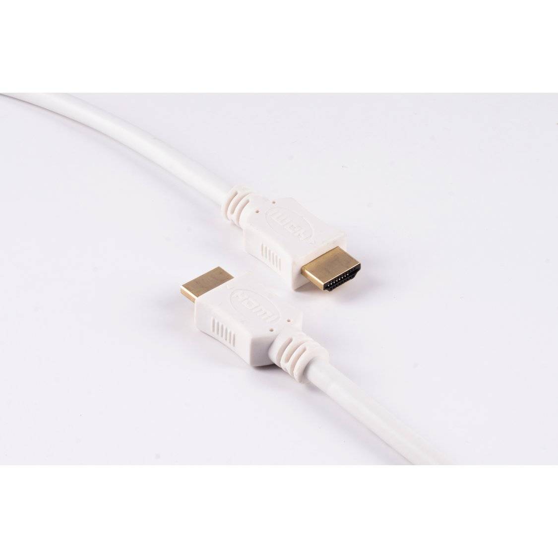 HDMI A-Stecker/HDMI A-Stecker verg. HEAC weiß 3m