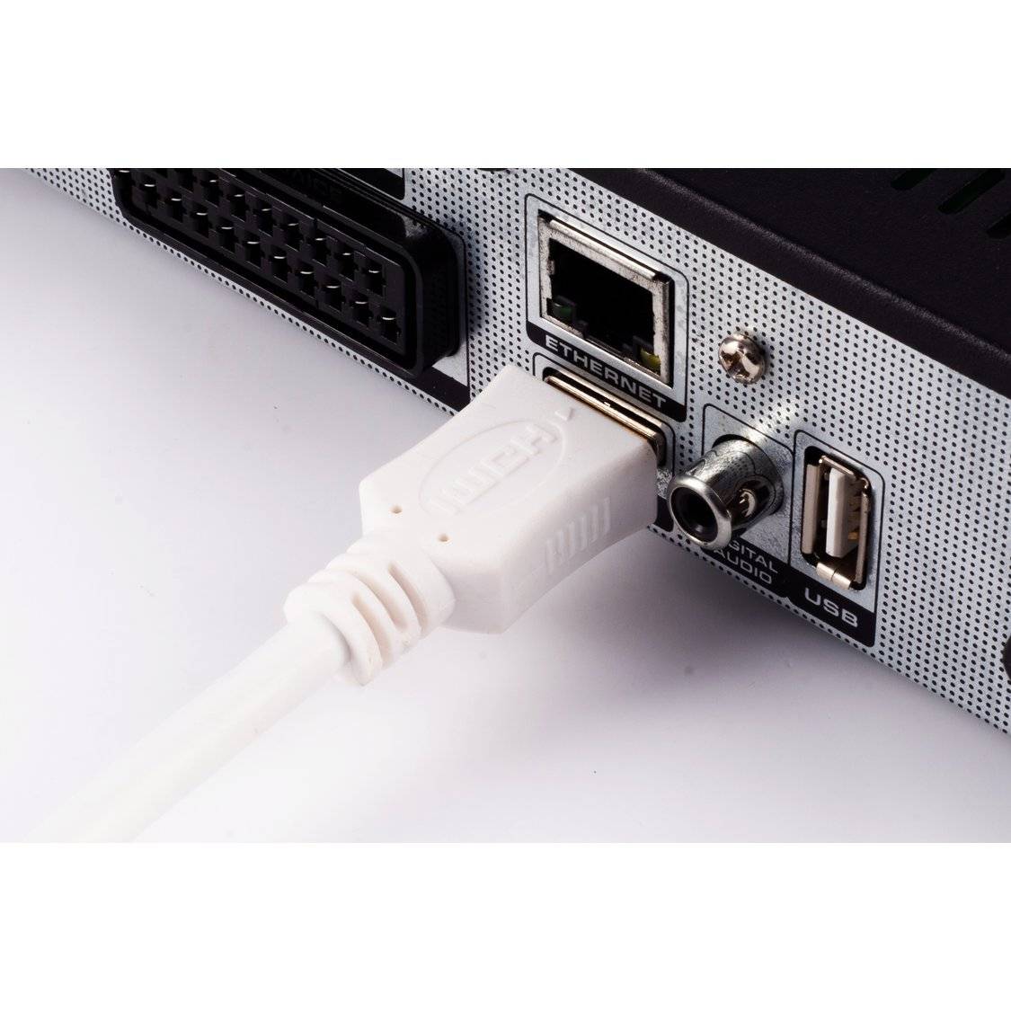 HDMI A-Stecker/HDMI A-Stecker verg. HEAC weiß 3m