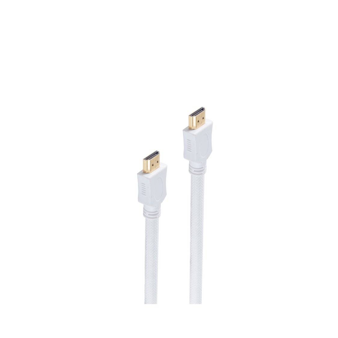 HDMI A-St. / HDMI A-St. verg. HEAC weiß Nylon 10m