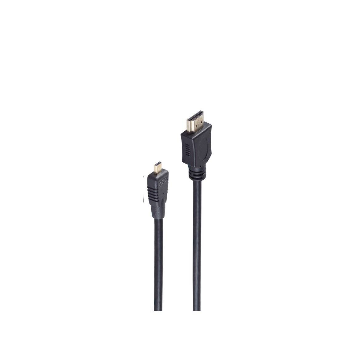HDMI A-Stecker/HDMI D-Stecker micro verg HEAC 0,5m