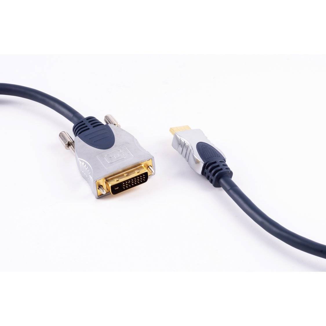 shiverpeaks® HDMI / DVI-D 24+1 Video-Kabel, 2x Ferrit, vergoldete Kontakte, 1,50m