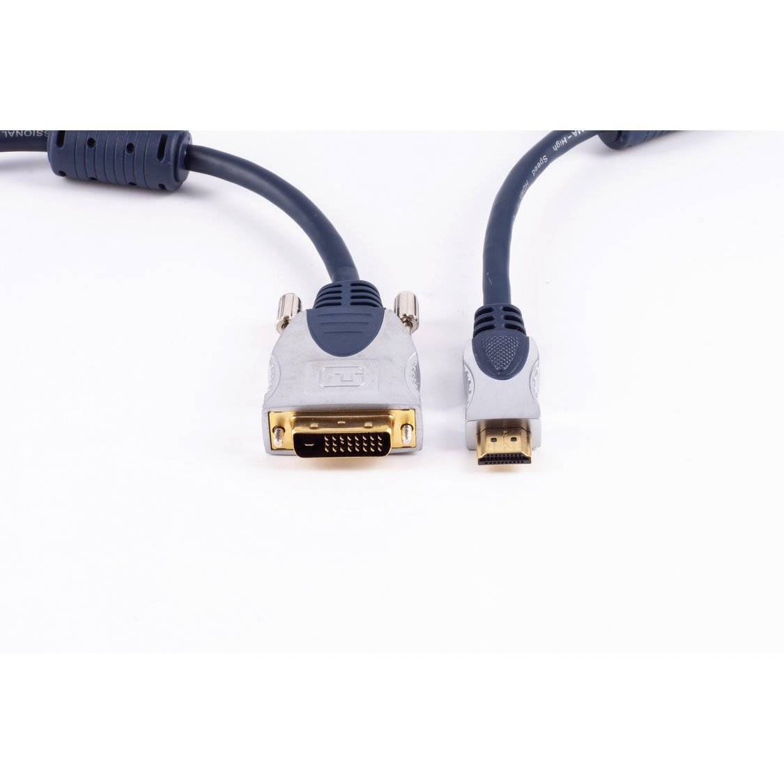shiverpeaks® HDMI / DVI-D 24+1 Video-Kabel, 2x Ferrit, vergoldete Kontakte, 1,50m