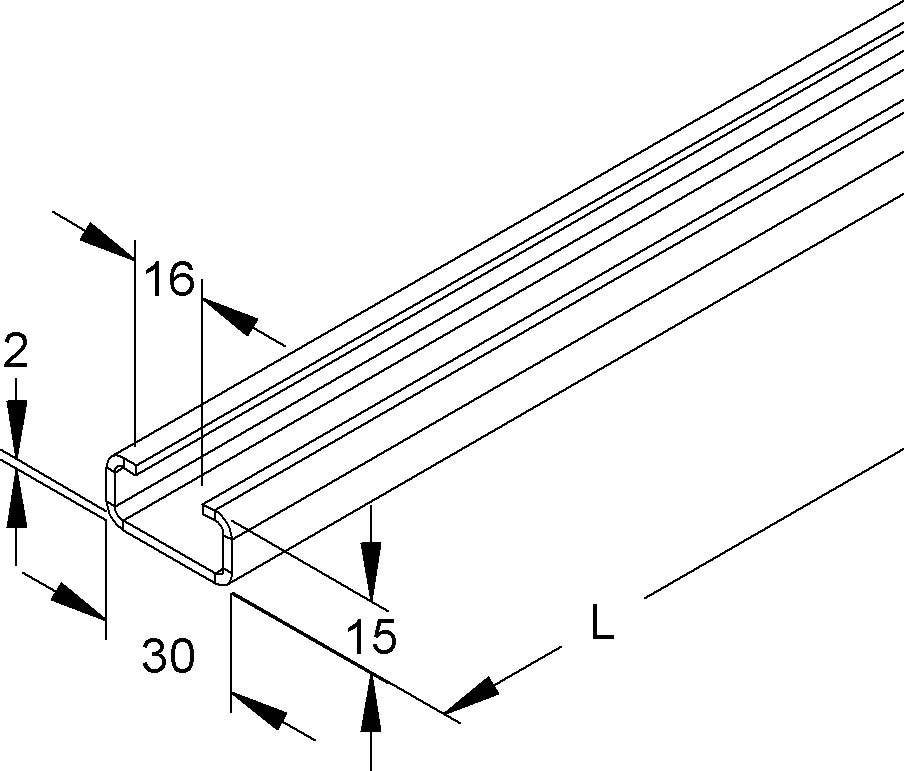 Niedax Ankerschiene 2971/6 ALO