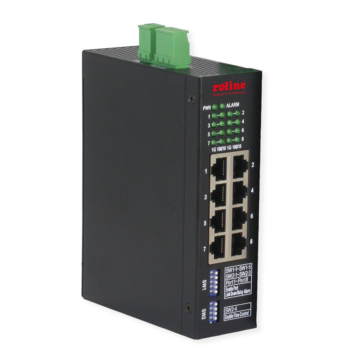 ROLINE - Ind. Mng Gbit Ethernet Switch 8x - Switch - 1 Gbps