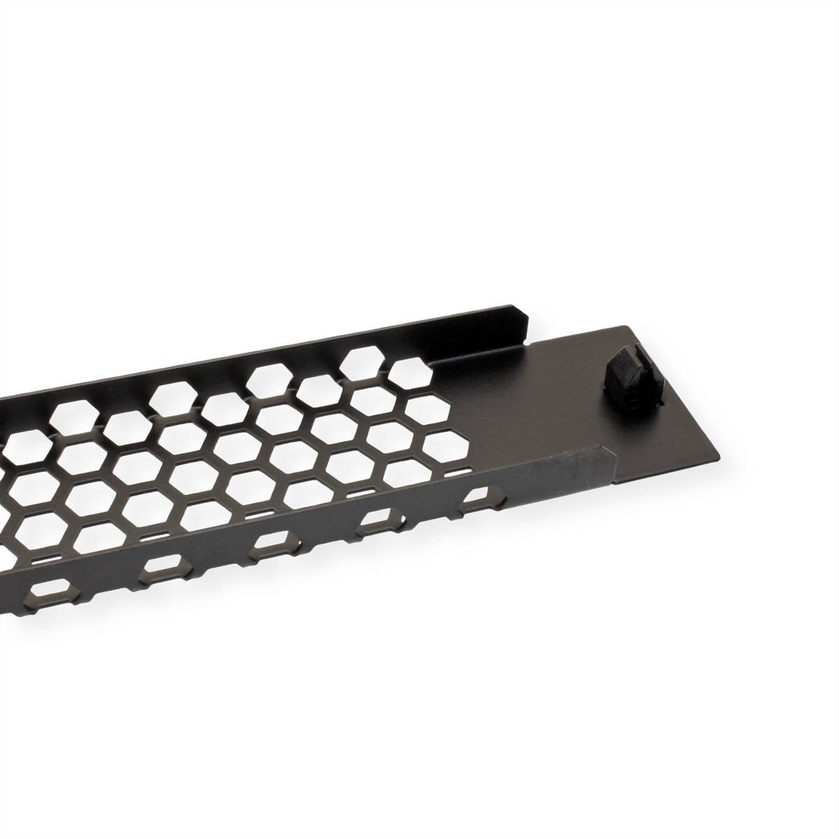 VALUE 19-Zoll-Belüftungsplatte Snap-in, 1 HE, schwarz