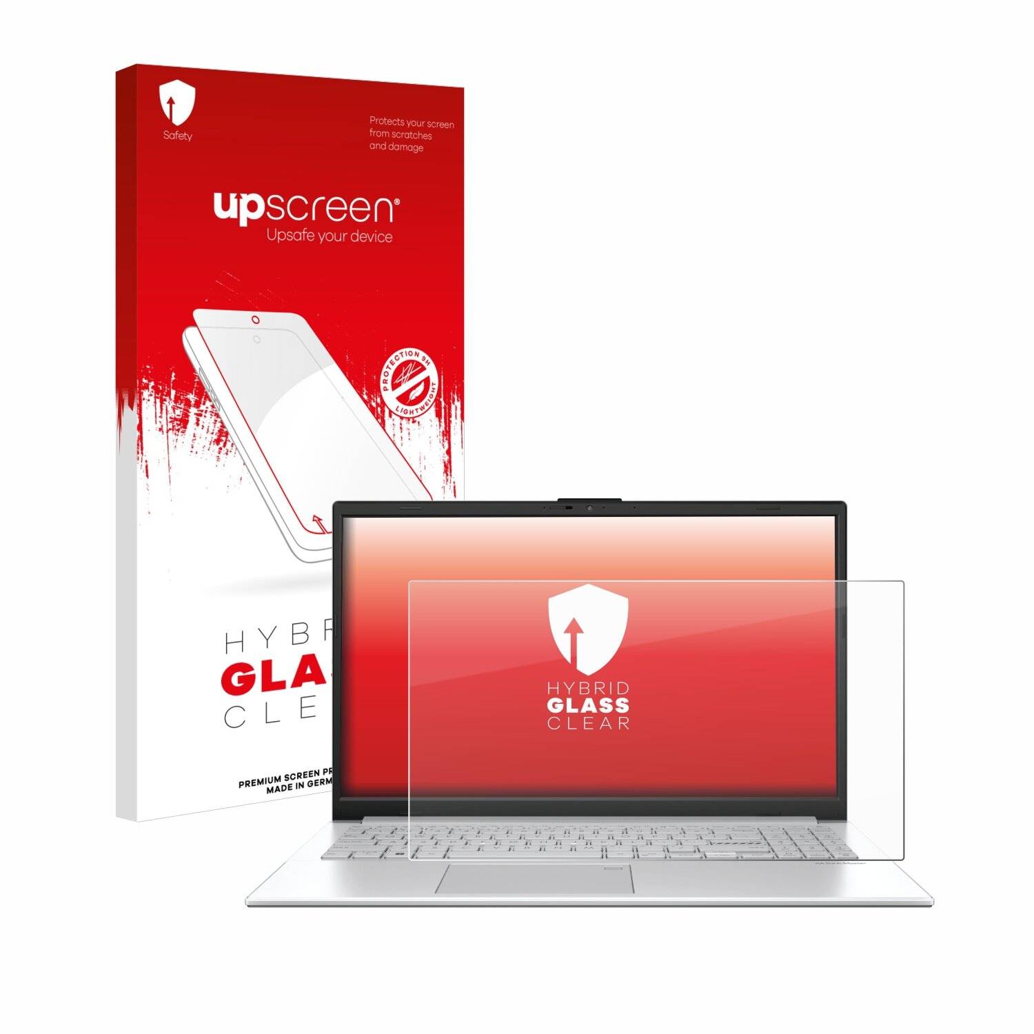 upscreen Hybrid Glas Panzer-Folie für ASUS Vivobook Go 15