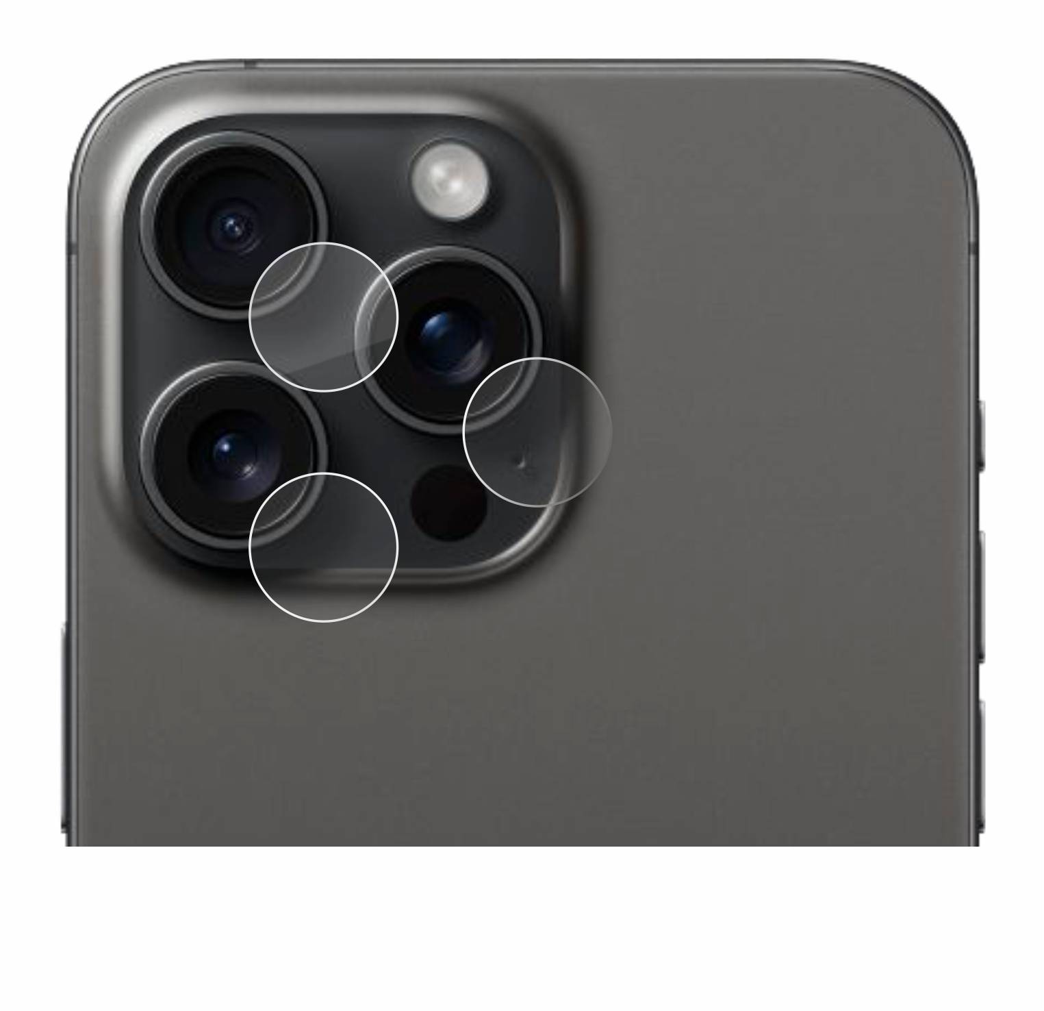 BROTECT AirGlass Glas Panzer-Folie für Apple iPhone 15 Pro Max (NUR Kameraschutz) - Schutzglas