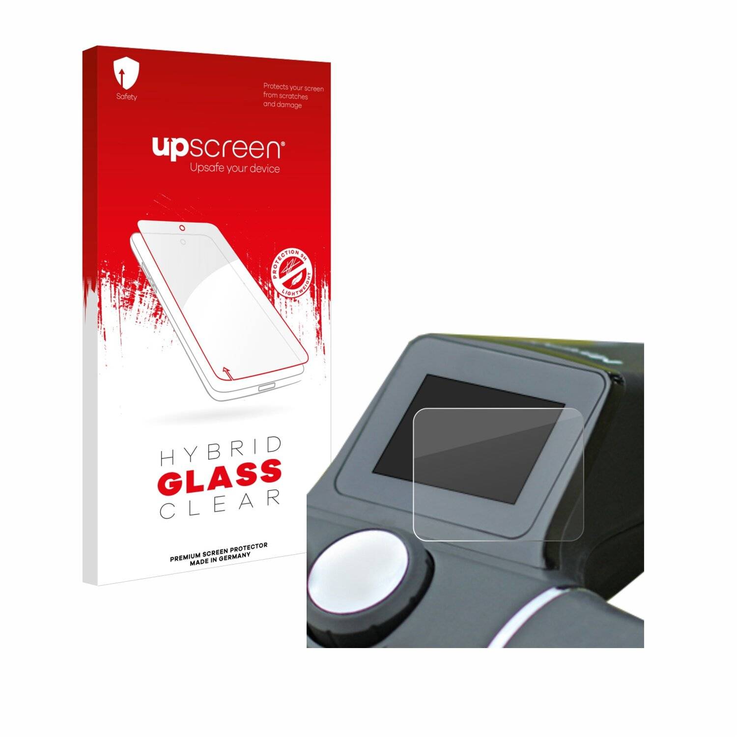 upscreen Hybrid Glas Panzer-Folie für Motocaddy M7 Remote Electric