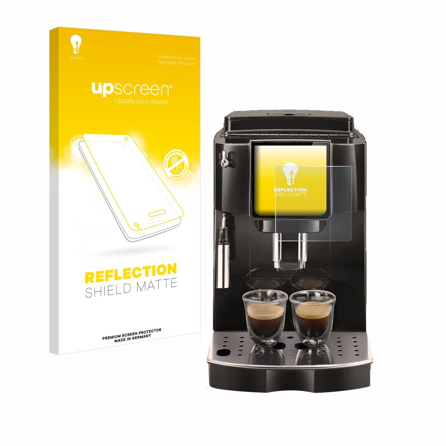 upscreen Reflection Shield Matt Schutzfolie für DeLonghi Magnifica Start