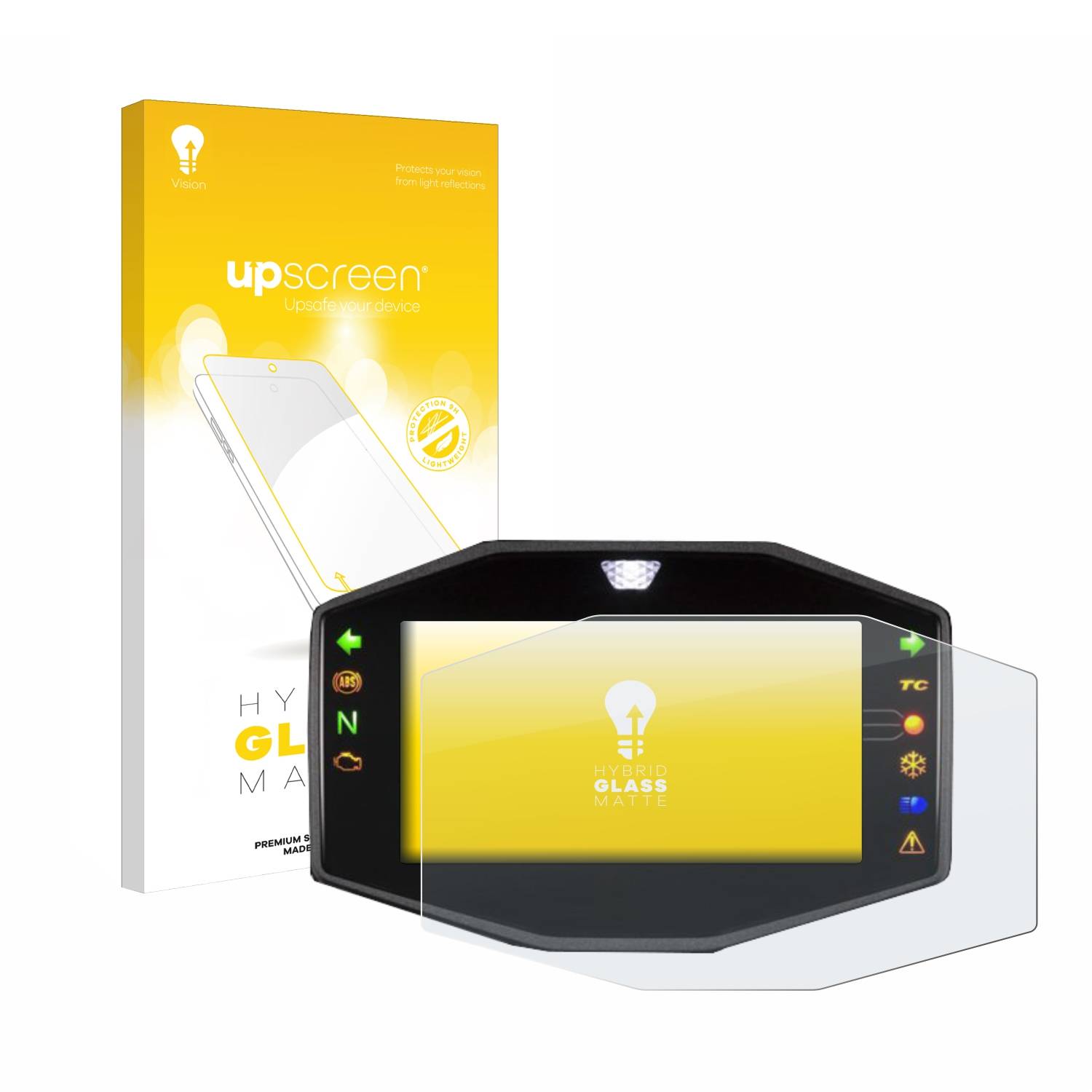 upscreen Hybrid Glas Matt Panzer-Folie für Suzuki V-Strom 1050DE 2020-2022