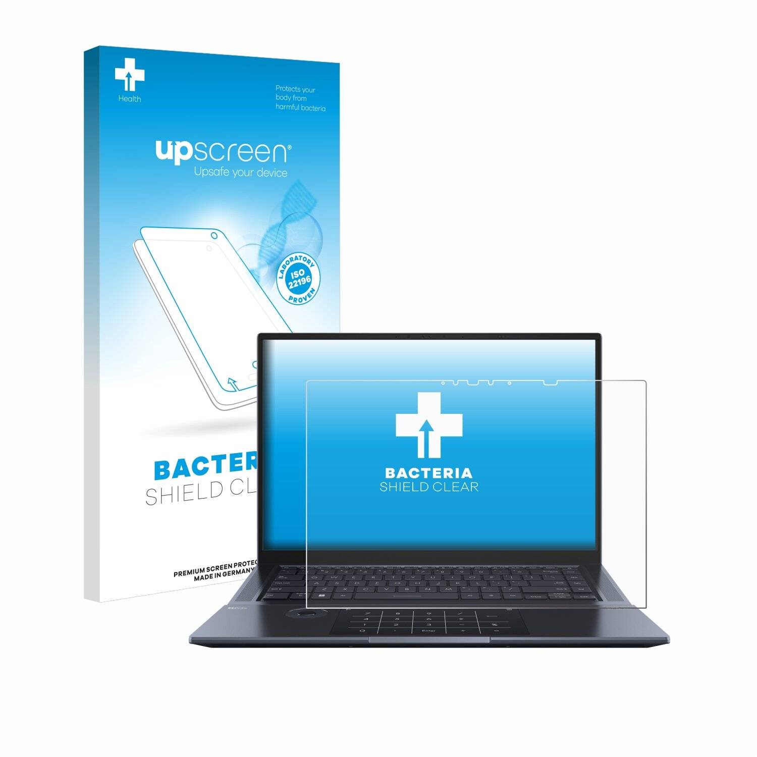 upscreen Bacteria Shield Schutzfolie für ASUS ZenBook Pro 16X OLED -