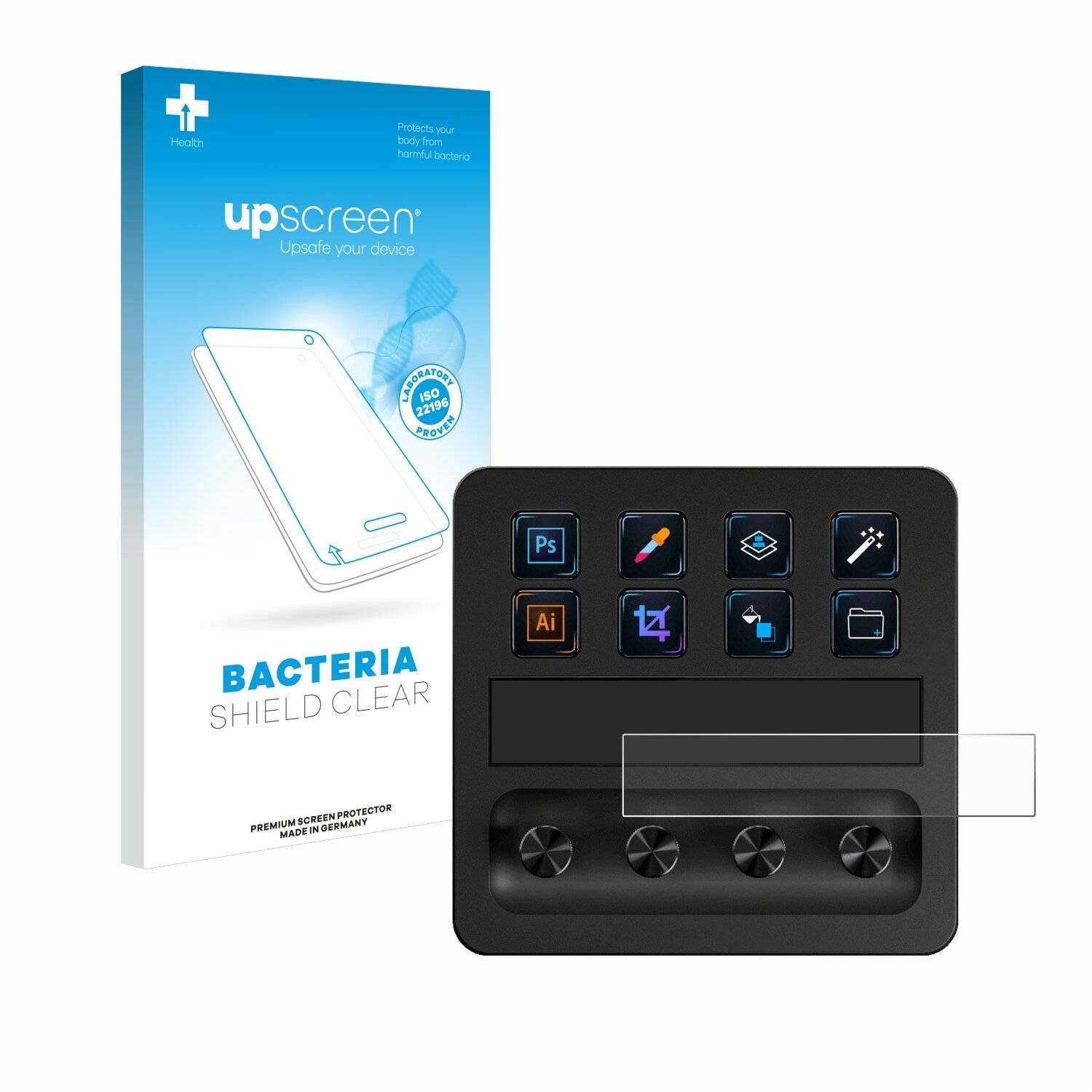 upscreen Bacteria Shield Schutzfolie für Elgato Stream Deck + -