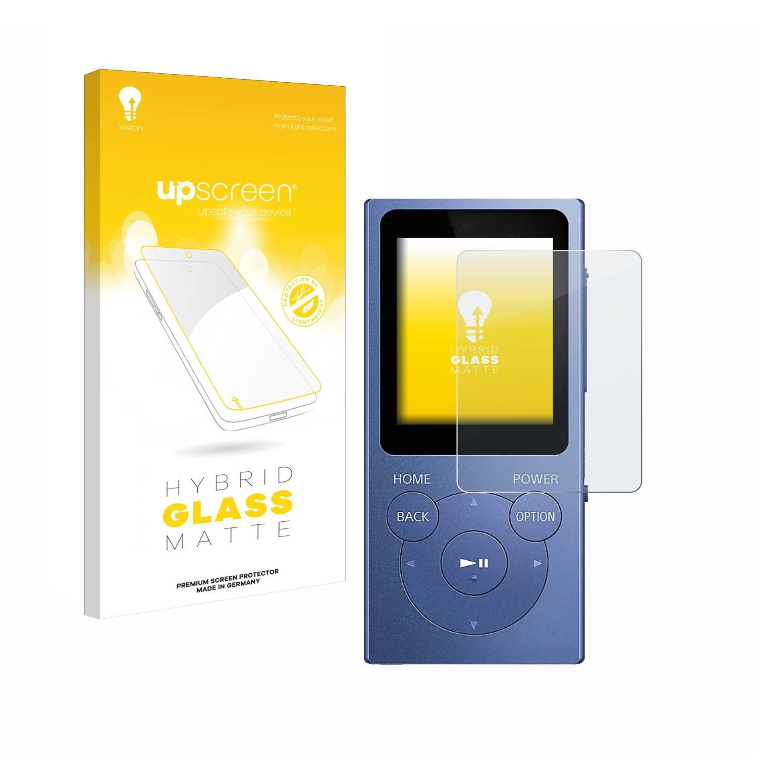 upscreen Hybrid Glas Matt Panzer-Folie für Sony Walkman