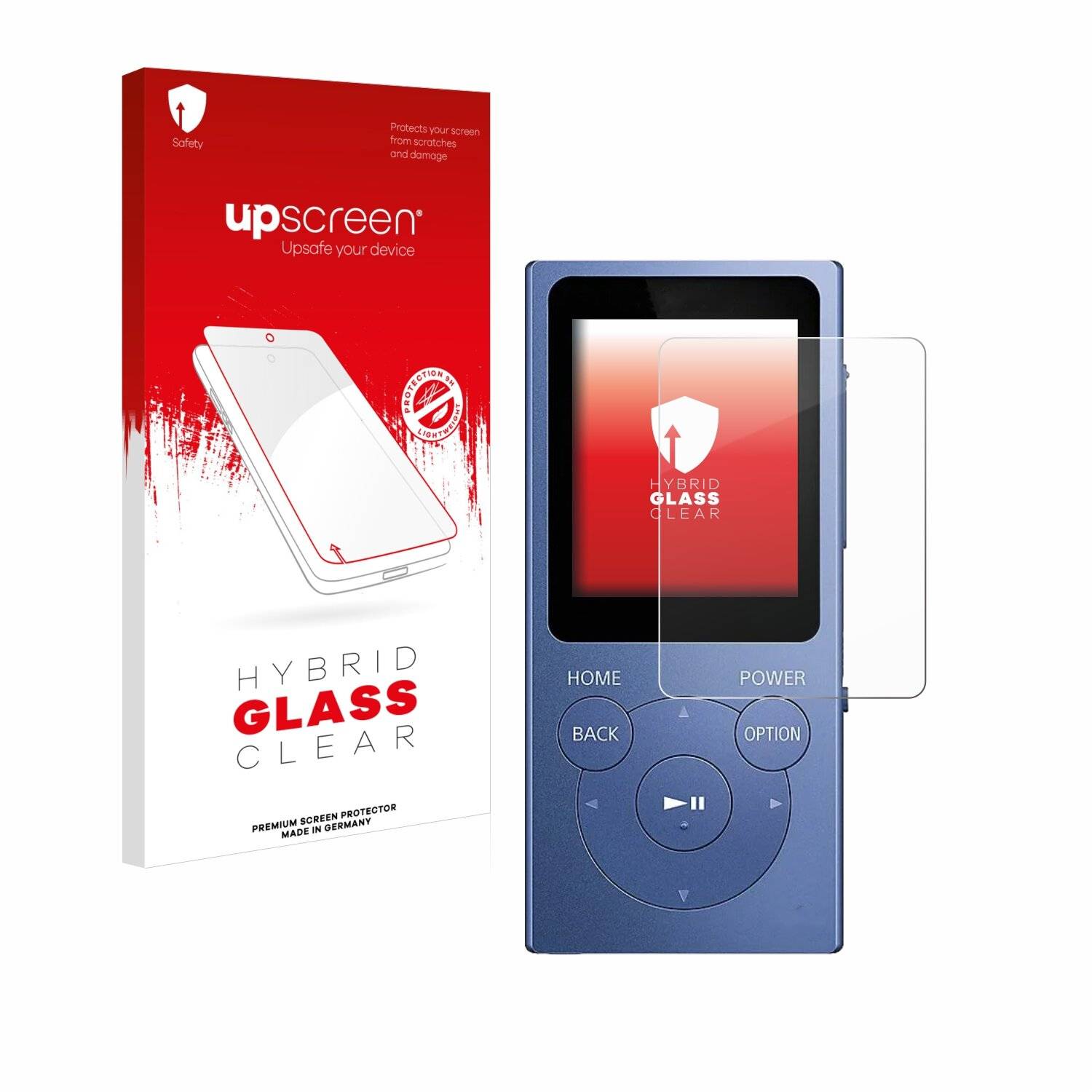 upscreen Hybrid Glas Panzer-Folie für Sony Walkman