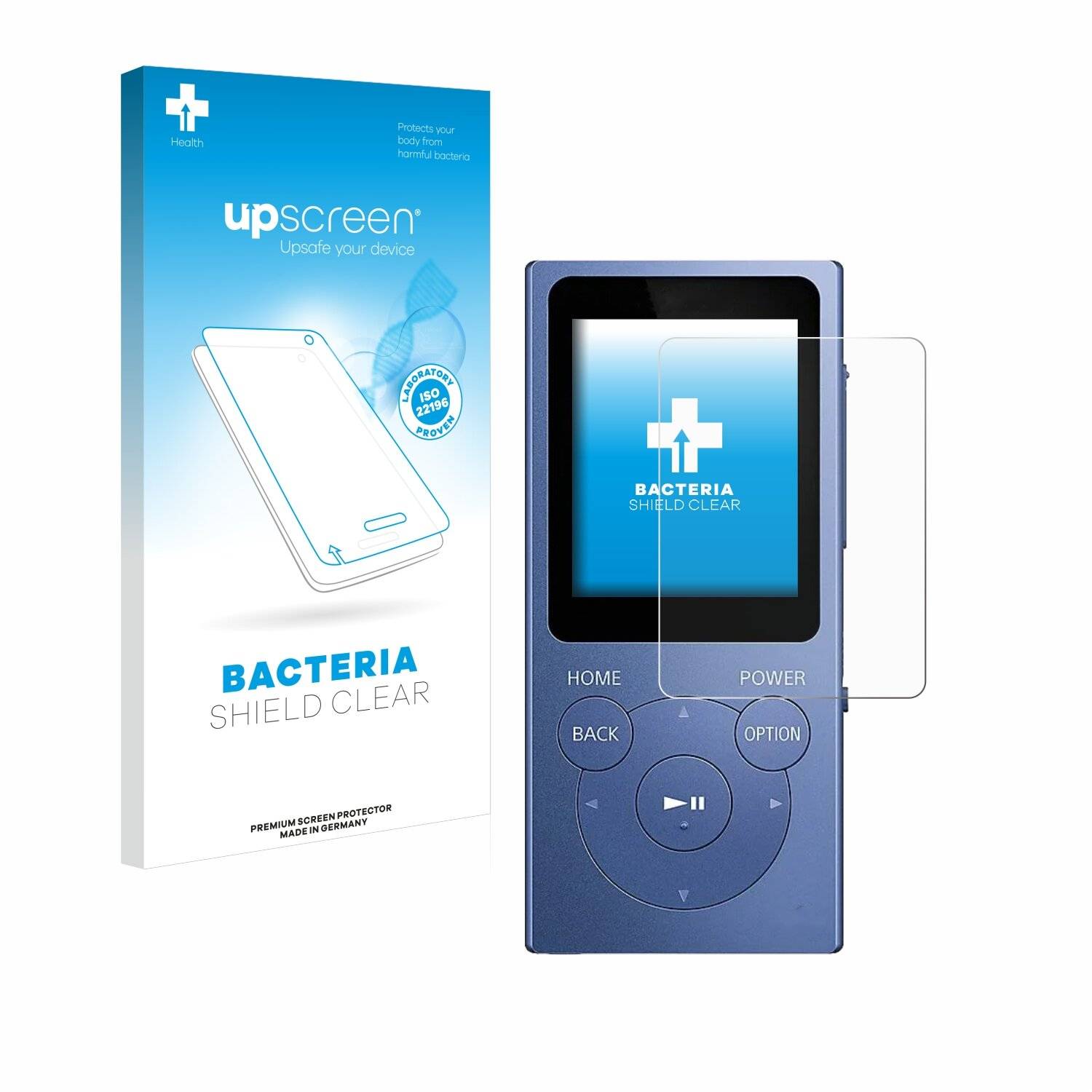 upscreen Bacteria Shield Schutzfolie für Sony Walkman NW-E394 -